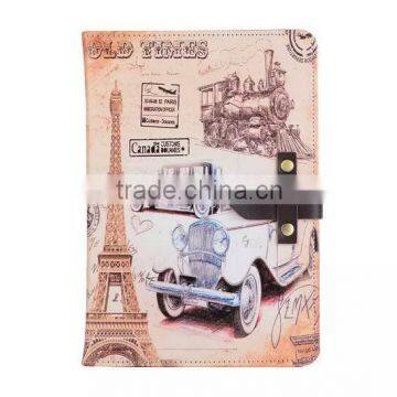 Retro Colorful Painting Flip Standing Pu Leather Case For IPad Pro With Sleeping Function photo-3