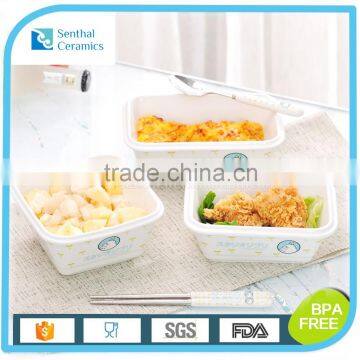 Bento Lunch Box,Rectangular Ceramic Lunch Box With Airtight Lid,kids Lunch Box photo-2