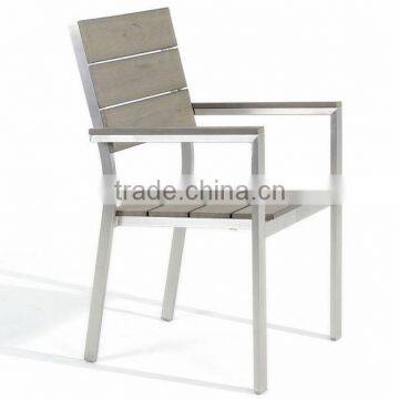 High quality stainless steel polywood chair, outdoor furniture