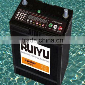 Battery price 12 volt standard JIS capacity 35ah 12v car battery trickle charger