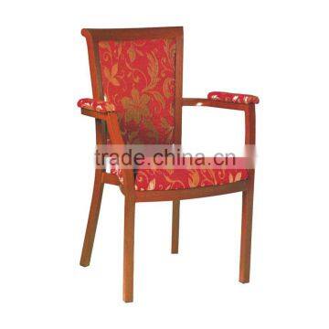 Chinese comfortable antique armrestl imitated wood hotel room chair