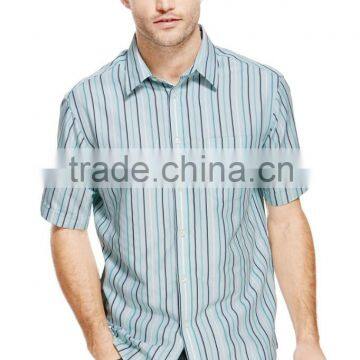 Men's Casual Fashion Stripes short Sleeve Cotton T Shirt