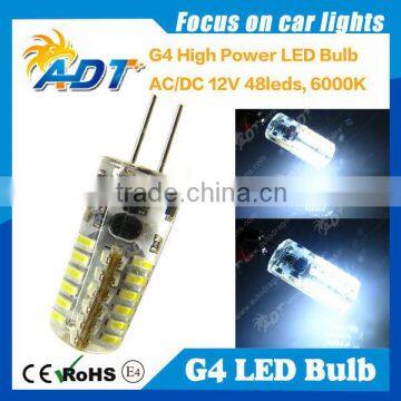 G4 AC/DC12V 6000K color temperature high power LED bulb with 48 pcs led in it