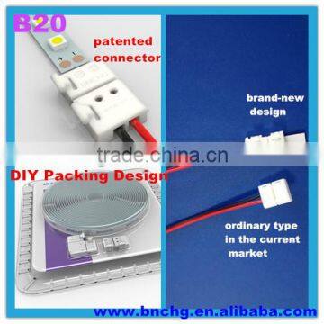 2015 Patented rgb 2 wire led strip connector popular in American Market