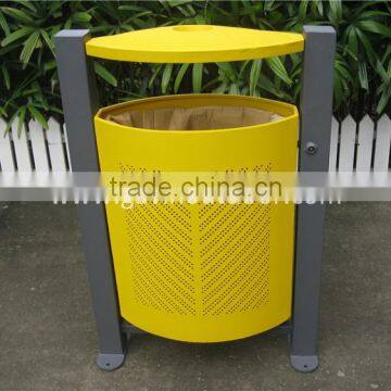 Street dustbin metal waste bins outdoor waste bins