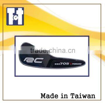 Promotional Car Aluminum Safety Orange Saffron Classical Brand Epoxy Sticker photo-5