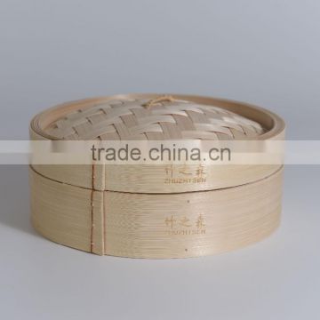 Round bamboo food steamers for dim sun