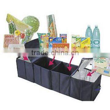 4-Section Foldable Trunk Organizer and Cooler Set