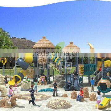 KAIQI GROUP Outdoor Playground and Playset and Recreation with Slides and Houses and Stairs