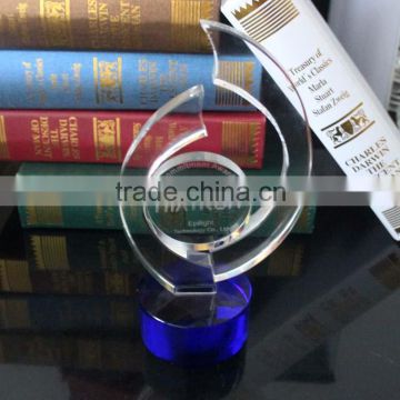 2016 newest special shaped crystal trophy with cheap price