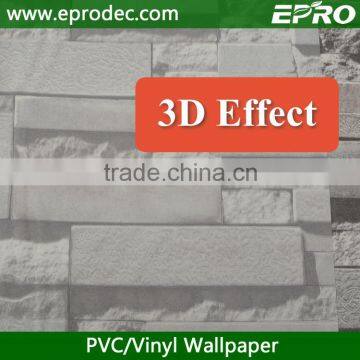 Latest design decorative 3d stone design wallpaper for restaurant