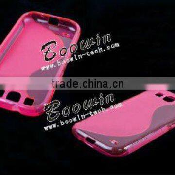 for samsung galaxy siii I9300 pink S-line Gel silicon Case Rubber Skin Tpu Cover case