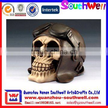 Skeleton Head Human Skull With Cap and Headset photo-2