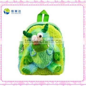 Green monster custom plush backpack