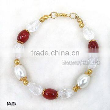 BRA5214 Wholesale ABS Crystal Glass Bracelet