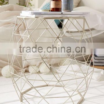 Geometric Metalwork Side Table, welded artwork side table, Super-versatile side table