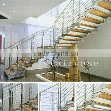 Steel Staircase Wood Treads YG-9003-8