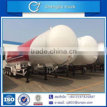 New design customized factory price 58.5m3 tri-axle lpg trailer,3-axle lpg semi trailer