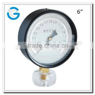 High quality bottom type y150bf steel pressure gauge