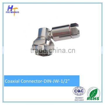 DIN Right Angle Male Connector for 1/2 cable