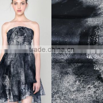 printed silk organza fabric