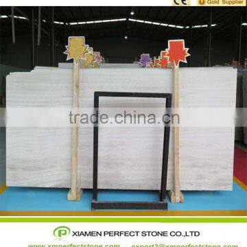 White Wooden Marble Flooring Tile Marble Polishing