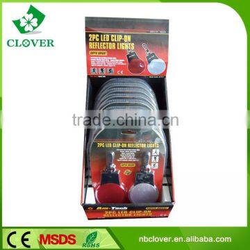 Round Shape 2 Led Pvc Material Mini Led Flashlight Keychain photo-5