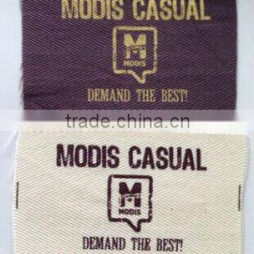 2016 modis printing twill labels