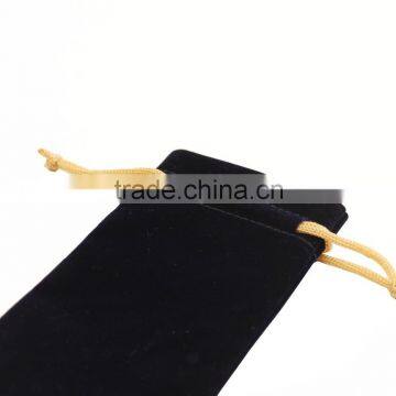Super Soft Golden LOGO Small Drawstring Gift Bags 18 Years Supplier
