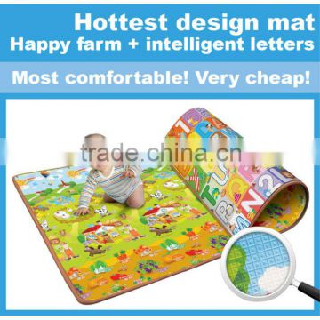 2 sides printing cheap crawl waterproof baby play mat