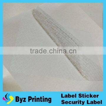 New Arrive High-quality Delicate Hologram Film Sticker Printing Hologram Void Sticker photo-2