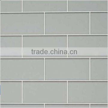 Loft Ash Gray Polished 4 X 12 Glass Tiles