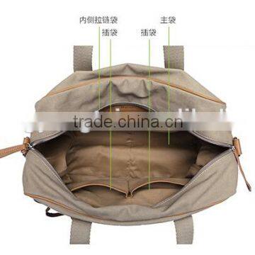 Canvas Duffel Bag Gym Handbag Travel Tote photo-5