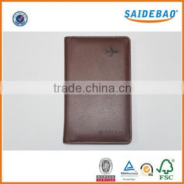 High quality leather passport holder with card holder,Beautifully made passport cover/travel wallet with any color as you like