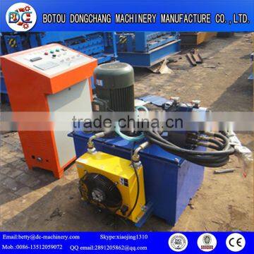 CNC Trapezoidal Profile Color Steel Roof Panel Single Cold Roll Forming Machine photo-6