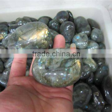 New arrival customed blue labradorite quartz crystal eggs natural rough crystal