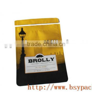 food security sterilization stand up pack black tea pouch wholesale export