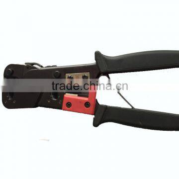 LS-86 Modular Tool - RJ45/RJ11/RJ12 Crimper - Cutter/Stripper Cat5, Cat6 and telephone cables and terminates cables with modular