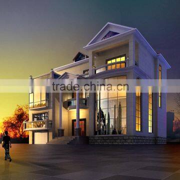 Luxury Vacation Prefabricated Triangle Gable Glass House