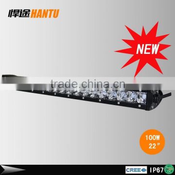 slim led auto lamp 100W led auto light bar for wrangler and hammer jeep led light bar slim spot flood and combo