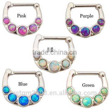 OPAL Unique designs of nose rings jewelrys