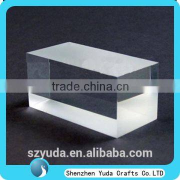 tabletop custom made square acrylic clear block cheap wholesale