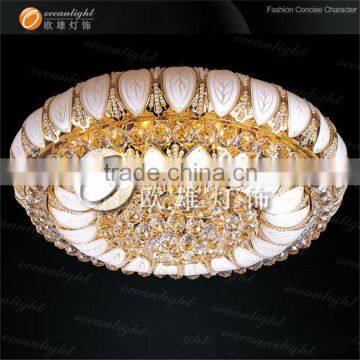 Crystal Golden Ceiling Lighting Big Round Golden Chandelier Crystal Ball Assemble Ceiling for Meeting Room/hotel Hall OW602 photo-4