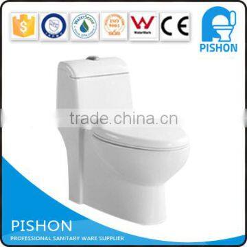 Elegant design Bathroom Chaozhou Sanitary Ceramic human one piece toilet