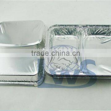 Fast Food Lunch Box/two Portion Foil Container, 2 Compartment Foil Container Manufacturer photo-4