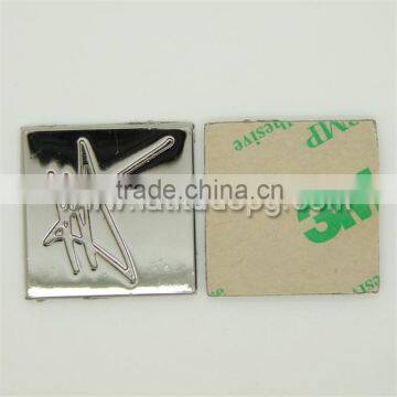 CR-ML00028 Wholesale Brand Logo Permanent Adhesive Metal Label With Great Price photo-2