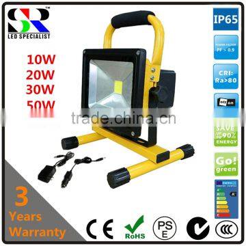 Chinese hot sell 10W 20W 30W 50W 100Wrechargeable led flood light