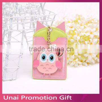 Cartoon PVC Credit Card Holder Keyring Key Chain Sleeve Set Bus Card Case Bag Birthday Gifts photo-2