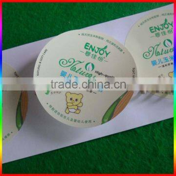 Round PVC/paper Self-adhesive Labels for Baby Talcum Powder Bottle photo-3