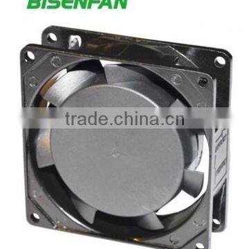 AC 110V 220V 80*80*25 Axial fan metal case with CE CQC Rohs
